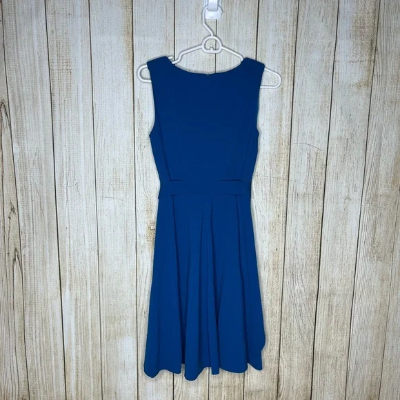 Karen Millen Blue Belted Pencil Dress - Picture 2 of 5
